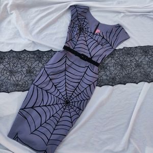 Vixen by Michelle Pitt spider web wiggle dress